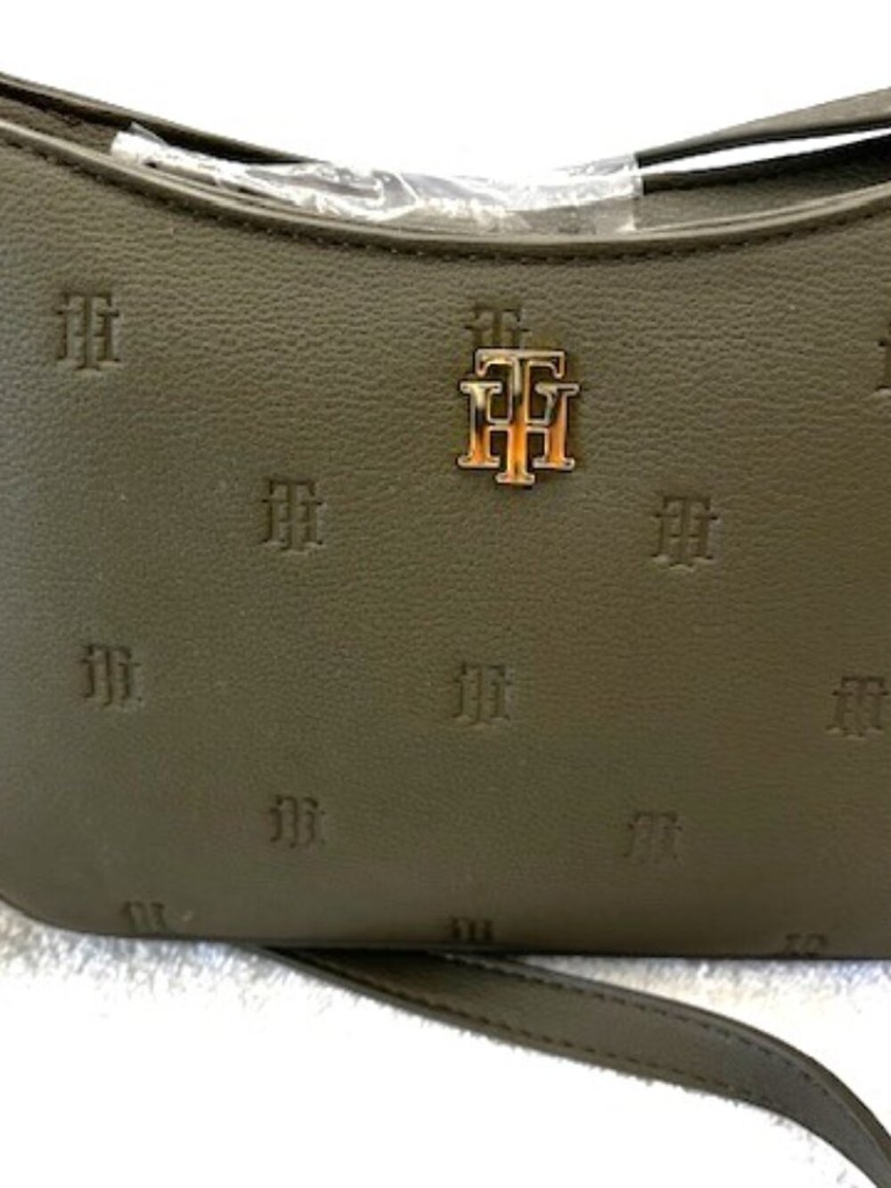 Tommy Hilfiger TH logo embossed crossbody handbag NWT